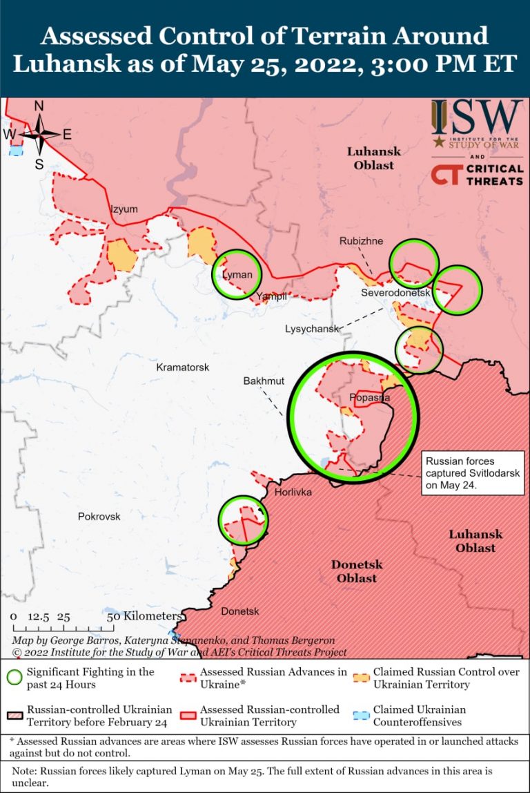 Карта военных действий на украине май 2022